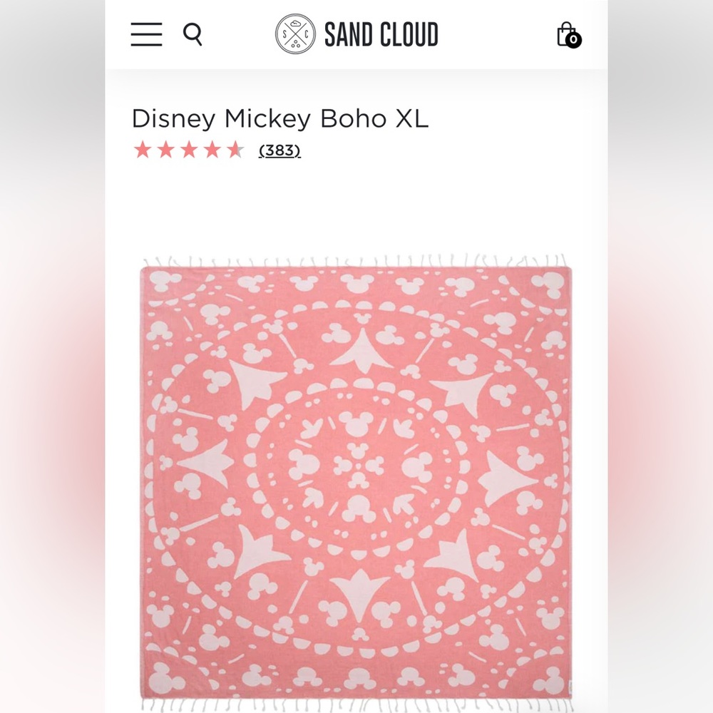 Sand Cloud Disney Mickey Boho XL Blanket
